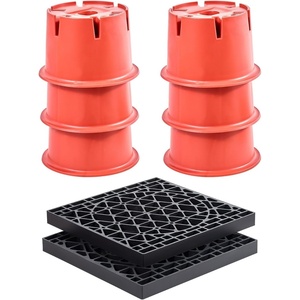 image:imageVEVOR Trailer Jack Block 2000 lbs Capacity per RV Leveling Block Polypropylene RV Camper Stabilizer Blocks RV Travel Accessories Use for Any Tongue Jack Post Foot 5th Wheels 2Pack8 PCS