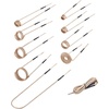 image:imageVEVOR 10PCS Magnetic Induction Heater Coil Induction Heating Coil Accessories Kit with Flexibility and Long Lifespan for Removing Rusty Bolts and Nuts 8 Coils  1 UShaped  1 Free Forminggolden yellow