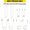 image:imageVEVOR 10PCS Magnetic Induction Heater Coil Induction Heating Coil Accessories Kit with Flexibility and Long Lifespan for Removing Rusty Bolts and Nuts 8 Coils  1 UShaped  1 Free Formingwhite