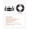 image:imageVEVOR 3 Inch Front and 2 Inch Rear Leveling Lift Kit for 20072023 Silverado 1500 2WD4WD 20072023 Sierra 1500 2WD4WD Chassis Level Kit with 2 Front Strut Spacers 2 Rear Lift Blocks 2 UBolts3F