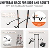 image:imageVEVOR 4 Bike Rack Garage Storage Free Standing Gravity Wall Vertical Bike Stand Sturdy Steel amp Easy Assemble for Road MTB and Hybrid Bicycles Holds Up to 260 Lbs2 Bike Rack