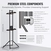 image:imageVEVOR 4 Bike Rack Garage Storage Free Standing Gravity Wall Vertical Bike Stand Sturdy Steel amp Easy Assemble for Road MTB and Hybrid Bicycles Holds Up to 260 Lbs4 Bike Rack