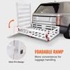 image:imageVEVOR 494 x 224 x 71 in Hitch Cargo Carrier 500lb Capacity Trailer Hitch Mount Aluminum Cargo Basket Luggage Carrier Rack Fits 2 Hitch Receiver for SUV Truck Pickup CampingWith Ramp