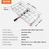 image:imageVEVOR 494 x 224 x 71 in Hitch Cargo Carrier 500lb Capacity Trailer Hitch Mount Aluminum Cargo Basket Luggage Carrier Rack Fits 2 Hitch Receiver for SUV Truck Pickup CampingNo Ramp