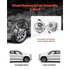 image:imageVEVOR 513188 Front Wheel Bearing Hub Assembly 2PCS Fit for 20042007 Buick Rainier 20032006 Chevy SSR 20022009 GMC Envoy 20052009 Saab 97XOEM 515130