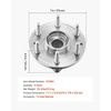 image:imageVEVOR 513188 Front Wheel Bearing Hub Assembly 2PCS Fit for 20042007 Buick Rainier 20032006 Chevy SSR 20022009 GMC Envoy 20052009 Saab 97XOEM 515160