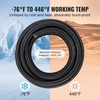 image:imageVEVOR 6AN Fuel Line Kit 20 FT Fuel Hose Kit 034 Nylon Stainless Steel Braided Fuel Line OilGasDiesel Hose End Fitting Kit with 12 PCS Swivel Fitting Adapter Kit Black6AN Fitting 15pcs  25FT Hose