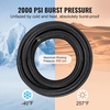 image:imageVEVOR 6AN Fuel Line Kit 20 FT Fuel Hose Kit 034 Nylon Stainless Steel Braided Fuel Line OilGasDiesel Hose End Fitting Kit with 12 PCS Swivel Fitting Adapter Kit Black8AN Fitting 12pcs  20FT Hose