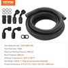 image:imageVEVOR 6AN Fuel Line Kit 20 FT Fuel Hose Kit 034 Nylon Stainless Steel Braided Fuel Line OilGasDiesel Hose End Fitting Kit with 12 PCS Swivel Fitting Adapter Kit Black10AN Fitting 7pcs  10FT Hose