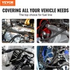image:imageVEVOR 6AN Fuel Line Kit 20 FT Fuel Hose Kit 034 Nylon Stainless Steel Braided Fuel Line OilGasDiesel Hose End Fitting Kit with 12 PCS Swivel Fitting Adapter Kit Black8AN Fitting 12pcs  20FT Hose