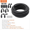 image:imageVEVOR 6AN Fuel Line Kit 20 FT Fuel Hose Kit 034 Nylon Stainless Steel Braided Fuel Line OilGasDiesel Hose End Fitting Kit with 12 PCS Swivel Fitting Adapter Kit Black6AN Fitting 12pcs  20FT Hose