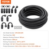 image:imageVEVOR 6AN Fuel Line Kit 20 FT Fuel Hose Kit 034 Nylon Stainless Steel Braided Fuel Line OilGasDiesel Hose End Fitting Kit with 12 PCS Swivel Fitting Adapter Kit Black8AN Fitting 12pcs  20FT Hose