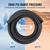 image:imageVEVOR 6AN Fuel Line Kit 20 FT Fuel Hose Kit 034 Nylon Stainless Steel Braided Fuel Line OilGasDiesel Hose End Fitting Kit with 12 PCS Swivel Fitting Adapter Kit Black10AN Fitting 7pcs  10FT Hose