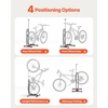 image:imageVEVOR Bike Rack Upright Bike Stand Floor for 16 to 275 Inch Mountain amp Road Bikes Vertical amp Horizontal Bicycle Stand for Secure Parking and Storage in Garage Truck Bed Indoor Outdoor Black
