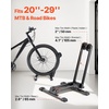 image:imageVEVOR Bike Racks 2 Pack Fits 20 to 27 Inch Mountain amp Road Bikes Alloy Steel RustResistant Bike Floor Stand Rack Foldable Bicycle Stand for Entryway Garage Home Bikes Parking amp Storage Black2 Bike Rack