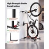 image:imageVEVOR Bike Stand 2 Pack Freestanding Vertical amp Horizontal Bike Storage Rack with Lockable Casters Height Adjustable Carbon Steel Upright Garage Bicycle Floor Stand for 2029 in Wheels Black