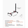 image:imageVEVOR Bike Stand Freestanding Vertical amp Horizontal Bike Storage Rack with Lockable Casters Height Adjustable Carbon Steel Upright Garage Bicycle Floor Stand for 2029 in Wheel Diameters Black1