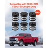 image:imageVEVOR Body Mount Bushing Kit Compatible with 20082016 F250 F350 Super Duty 60 PCS Polyurethane Body Mount Kit Quick Replacement Durable Components for Improving Bumpy Driving Performance Red20082016 F250