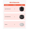 image:imageVEVOR Body Mount Bushing Kit Compatible with 20082016 F250 F350 Super Duty 60 PCS Polyurethane Body Mount Kit Quick Replacement Durable Components for Improving Bumpy Driving Performance Red19992014 Chevy Silverado