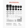 image:imageVEVOR Body Mount Bushing Kit Compatible with 20082016 F250 F350 Super Duty 60 PCS Polyurethane Body Mount Kit Quick Replacement Durable Components for Improving Bumpy Driving Performance Red19801998 Ford F150