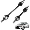 image:imageVEVOR CV Axle Shaft Assembly 2 Pieces Front Left amp Right Driver and Passenger Side Automotive Replacement CV Joint Axles Pair Compatible with 20042010 Toyota Sienna Alloy Steel amp Carbon SteelFront Driver and Passenger Side