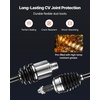 image:imageVEVOR CV Axle Shaft Assembly 2 Pieces Front Left amp Right Driver and Passenger Side Automotive Replacement CV Joint Axles Pair Compatible with 20042010 Toyota Sienna Alloy Steel amp Carbon SteelFront Driver and Passenger Side