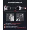 image:imageVEVOR CV Axle Shaft Assembly 2 Pieces Front Left amp Right Driver and Passenger Side Automotive Replacement CV Joint Axles Pair Compatible with 20042010 Toyota Sienna Alloy Steel amp Carbon SteelFront Driver or Passenger Side