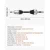 image:imageVEVOR CV Axle Shaft Assembly 2 Pieces Front Left amp Right Driver and Passenger Side Automotive Replacement CV Joint Axles Pair Compatible with 20042010 Toyota Sienna Alloy Steel amp Carbon SteelFront Driver and Passenger Side