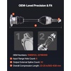 image:imageVEVOR CV Axle Shaft Assembly 2 Pieces Front Left amp Right Driver and Passenger Side Automotive Replacement CV Joint Axles Pair Compatible with 20042010 Toyota Sienna Alloy Steel amp Carbon SteelFront Driver or Passenger Side