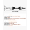 image:imageVEVOR CV Axle Shaft Assembly 2 Pieces Front Left amp Right Driver and Passenger Side Automotive Replacement CV Joint Axles Pair Compatible with 20042010 Toyota Sienna Alloy Steel amp Carbon SteelFront Driver and Passenger Side