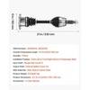 image:imageVEVOR CV Axle Shaft Assembly 2 Pieces Front Left amp Right Driver and Passenger Side Automotive Replacement CV Joint Axles Pair Compatible with 20042010 Toyota Sienna Alloy Steel amp Carbon SteelFront Driver or Passenger Side