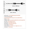 image:imageVEVOR CV Axle Shaft Assembly 2 Pieces Front Left amp Right Driver and Passenger Side Automotive Replacement CV Joint Axles Pair Compatible with 20042010 Toyota Sienna Alloy Steel amp Carbon SteelFront Driver and Passenger Side