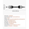 image:imageVEVOR CV Axle Shaft Assembly 2 Pieces Front Left amp Right Driver and Passenger Side Automotive Replacement CV Joint Axles Pair Compatible with 20042010 Toyota Sienna Alloy Steel amp Carbon SteelFront Driver and Passenger Side