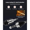 image:imageVEVOR CV Axle Shaft Assembly 2 Pieces Front Left amp Right Driver and Passenger Side Automotive Replacement CV Joint Axles Pair Compatible with 20042010 Toyota Sienna Alloy Steel amp Carbon SteelFront Driver and Passenger Side