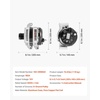 image:imageVEVOR Car Alternator 11176 Fit for Honda Civic 18L L4 20062008 2011 Civic 18L L4 MFI 20092010 Automotive Replacement Alternator 31100RNAA01 31100RNAA012M2 31100RNAA01RM AHGA67 A002TC1391Car Alternator 11598