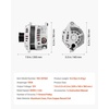 image:imageVEVOR Car Alternator 11341 Fit for Nissan Altima V6 35L 20072010 Maxima 20092010 Murano 20092014 Quest 20112017 for Saturn Aura 20072008 Automotive Replacement Alternator 11557 AMT0228
