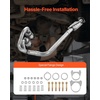 image:imageVEVOR Catalytic Converter Compatible with Jeep Wrangle 2004 2005 2006 40L L6 Front RearReplacement OE 645174 EPA Compliant0406 Wrangler JK