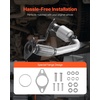 image:imageVEVOR Catalytic Converter Compatible with Jeep Wrangle 2004 2005 2006 40L L6 Front RearReplacement OE 645174 EPA Compliant1215 Captiva Sport