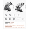 image:imageVEVOR Catalytic Converter Compatible with Jeep Wrangle 2004 2005 2006 40L L6 Front RearReplacement OE 645174 EPA Compliant1319 Explorer