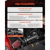 image:imageVEVOR Cold Air Intake 35 Inch Cold Air Intake System  Heat Shield Compatible with 20142018 Chevy SilveradoGMC Sierra 20152020 Cadillac Escalade 62L High Flow Filter Kit Improved Horsepower20072008 ChevyGMC
