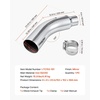 image:imageVEVOR Elbow Exhaust Tip 4 Inch Inlet 6 Inch Outlet 23 in Overall Length Chrome Turn Down Exhaust Tip with Clamp for Truck Sedan Sports Car SUV Chrome Structure for High Temperature Resistance4 Inch Inlet6 Inch Outlet