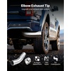 image:imageVEVOR Elbow Exhaust Tip 4 Inch Inlet 6 Inch Outlet 23 in Overall Length Chrome Turn Down Exhaust Tip with Clamp for Truck Sedan Sports Car SUV Chrome Structure for High Temperature Resistance5 Inch Inlet6 Inch Outlet