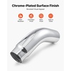 image:imageVEVOR Elbow Exhaust Tip 4 Inch Inlet 6 Inch Outlet 23 in Overall Length Chrome Turn Down Exhaust Tip with Clamp for Truck Sedan Sports Car SUV Chrome Structure for High Temperature Resistance5 Inch Inlet6 Inch Outlet