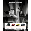 image:imageVEVOR Electric Exhaust Cutout 25 Inch 2PCS Universal Stainless Steel Exhaust Valve Kit with One Controller Remote Kit Cut Out Valve Y Pipe Remote Control Fits Trucks Sedans Sports Cars SUVs