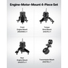 image:imageVEVOR Engine and Transmission Motor Mount Kit Replacement Set of 4 Compatible with 20032008 Toyota Corolla 18L L4 Replace OE A4220 A4219 A4218 A4221 Secure Support20092013 Toyota Corolla 18L