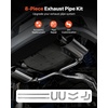 image:imageVEVOR Exhaust Pipe 8 Pcs 225 Inch Mild Steel DIY Custom Exhaust Tubing Straight amp UBend Kit with 90 amp 135 Degree Pipes Galvanized Surface Finish Universal Fit for Truck Sedan Sports Car SUV8pcs 225in