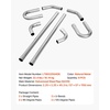 image:imageVEVOR Exhaust Pipe 8 Pcs 225 Inch Mild Steel DIY Custom Exhaust Tubing Straight amp UBend Kit with 90 amp 135 Degree Pipes Galvanized Surface Finish Universal Fit for Truck Sedan Sports Car SUV8pcs 225in
