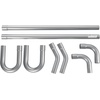 image:imageVEVOR Exhaust Pipe 8 Pcs 225 Inch Mild Steel DIY Custom Exhaust Tubing Straight amp UBend Kit with 90 amp 135 Degree Pipes Galvanized Surface Finish Universal Fit for Truck Sedan Sports Car SUV8pcs 225in