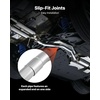 image:imageVEVOR Exhaust Pipe 8 Pcs 225 Inch Mild Steel DIY Custom Exhaust Tubing Straight amp UBend Kit with 90 amp 135 Degree Pipes Galvanized Surface Finish Universal Fit for Truck Sedan Sports Car SUV8pcs 225in
