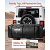 image:imageVEVOR Hitch Cargo Carrier Bag Waterproof 840D PVC 6024 x 2402 x 3594 in 30 Cubic Feet Heavy Duty Cargo Bag for Truck Bed Storage with Reinforced Straps Suitable for Car SUV Vans Hitch Basketwith Reinforced StrapsStorage Bag
